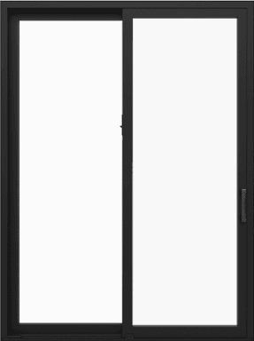 Black Impervia Sliding Door