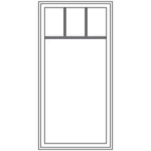 Top Row window drawing with top row prairie grille pattern