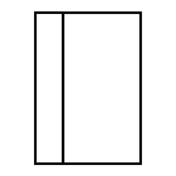 Single Door with Left Sidelight configuration of single door with left sidelight