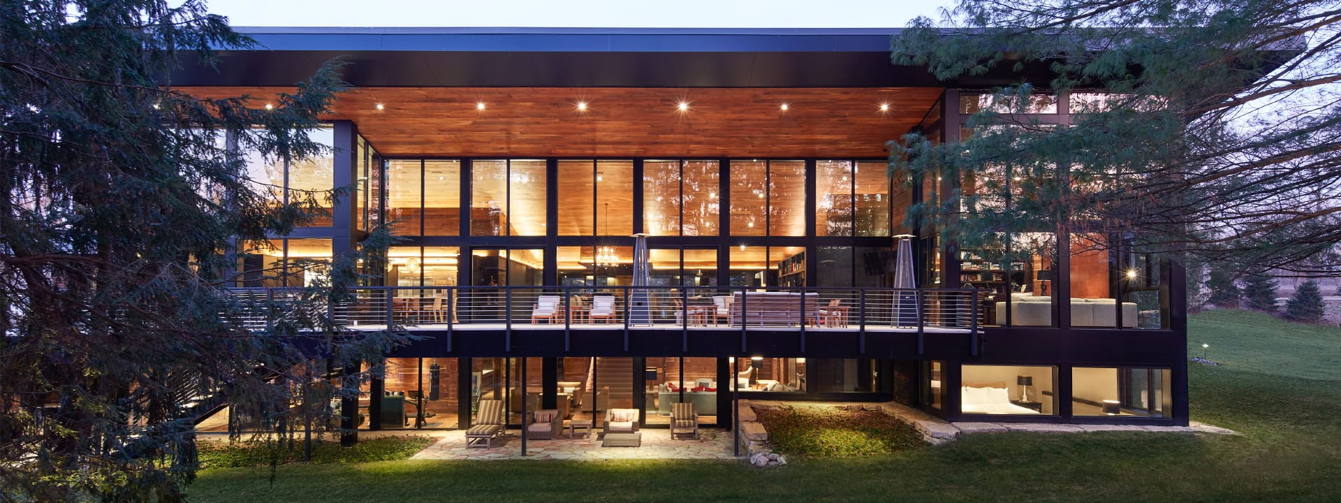 exterior of a contemporary home that used pella reserve products