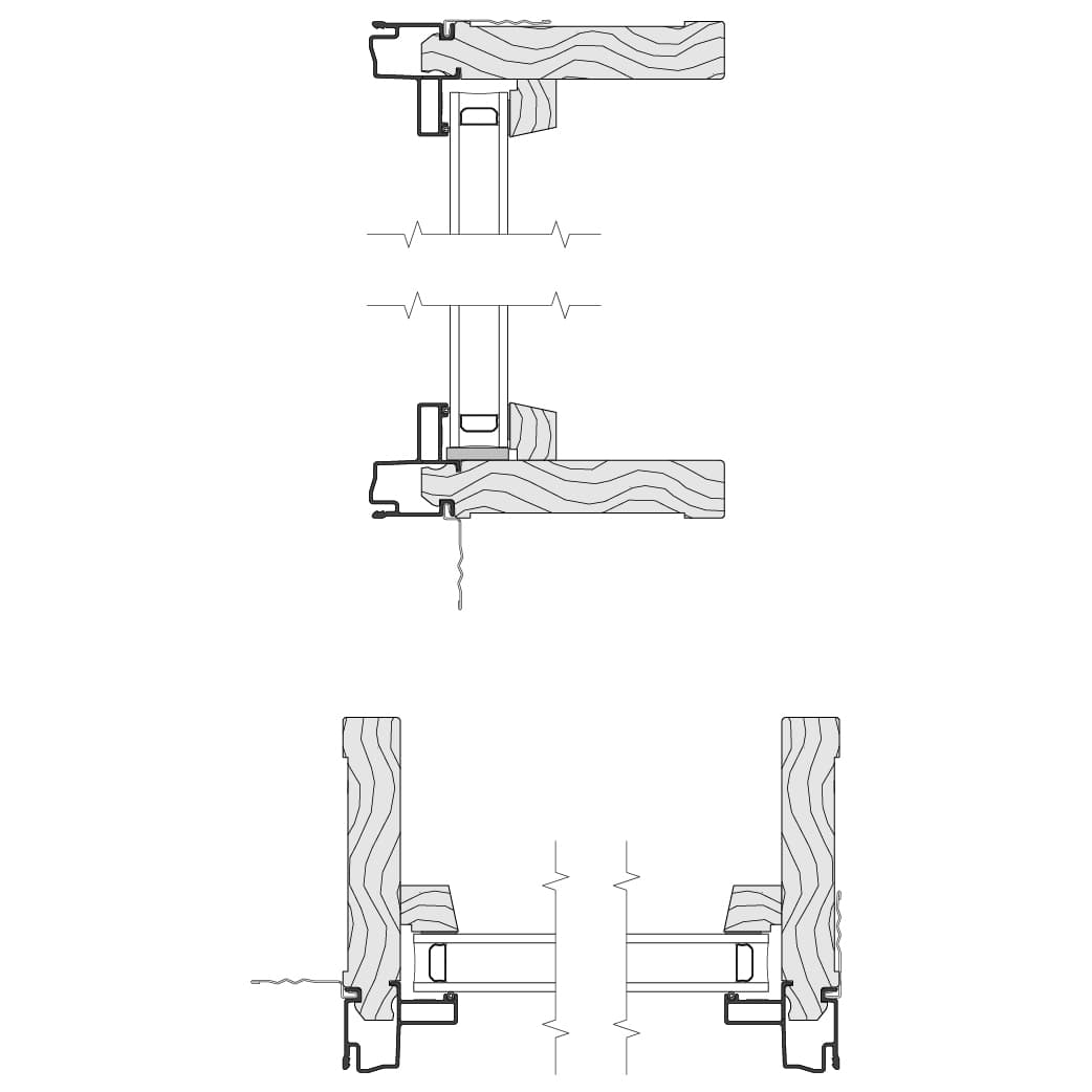 wood fixed frame window