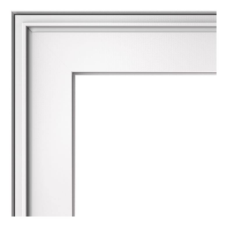 White white fiberglass frame