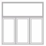 Transom over 3 wide combination transom over 3 wide casements