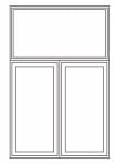 Transom over 2 wide combination transom over 2 wide casements