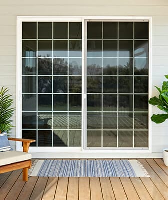 illustration of a patio door