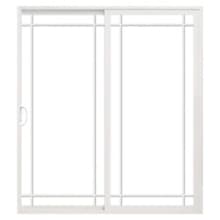 Prairie Encompass by Pella Sliding Door with Prairie Grilles
