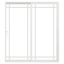 Prairie Encompass by Pella Sliding Door with Prairie Grilles