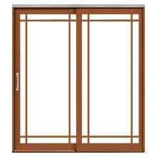 Prairie lifestyle sliding patio door with prairie grilles