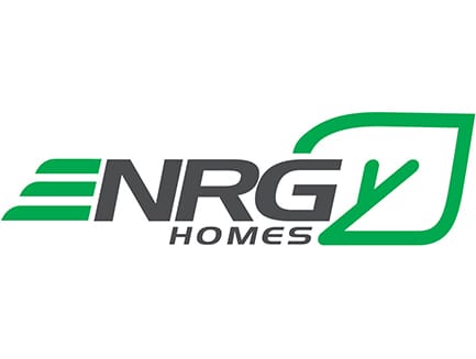 NRG Homes logo in green and black
