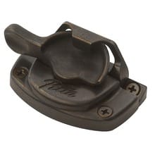 Spoon-Style Lock - Distressed Bronze (Upgraded finish) distressed bronze spoon lock hardware