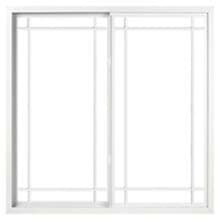 Prairie Pella Impervia sliding window with prairie grilles