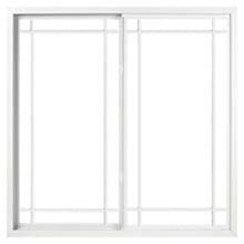 Prairie Pella Impervia sliding window with prairie grilles