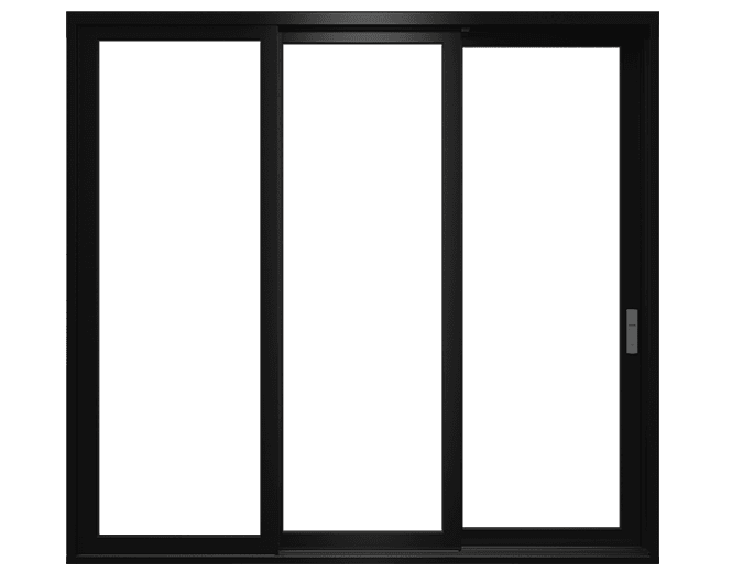 reserve contemporary multi-slide door in black