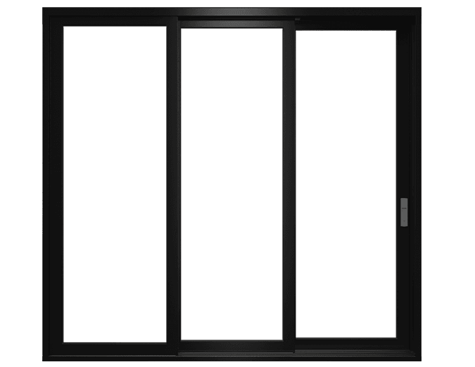 reserve contemporary multi-slide door in black