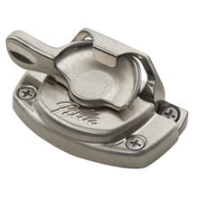 Spoon-Style Lock - Distressed Nickel (Upgraded finish) distressed nickel spoon lock hardware