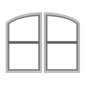 Partial Arch Head partiall arch head double-hung special shape window