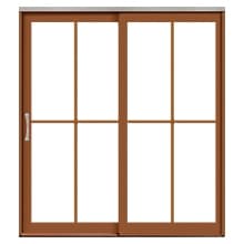 Custom lifestyle sliding patio door with custom grilles