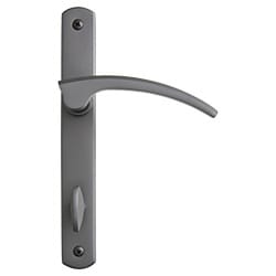 Oil-Rubbed Bronze hinged door hardware in oil-rubbed bronze