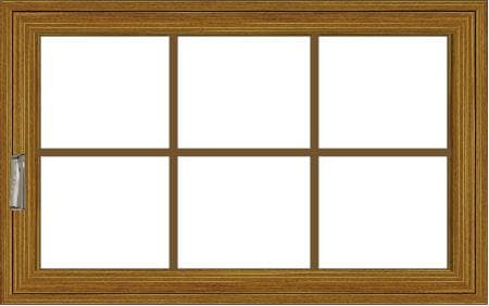 Traditional lifestyle awning window with traditional grilles