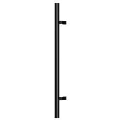 Tubular - Matte Black matte black pivot door tubular round offset handle