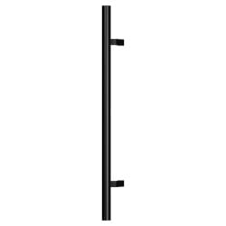 Tubular - Matte Black matte black pivot door tubular round offset handle