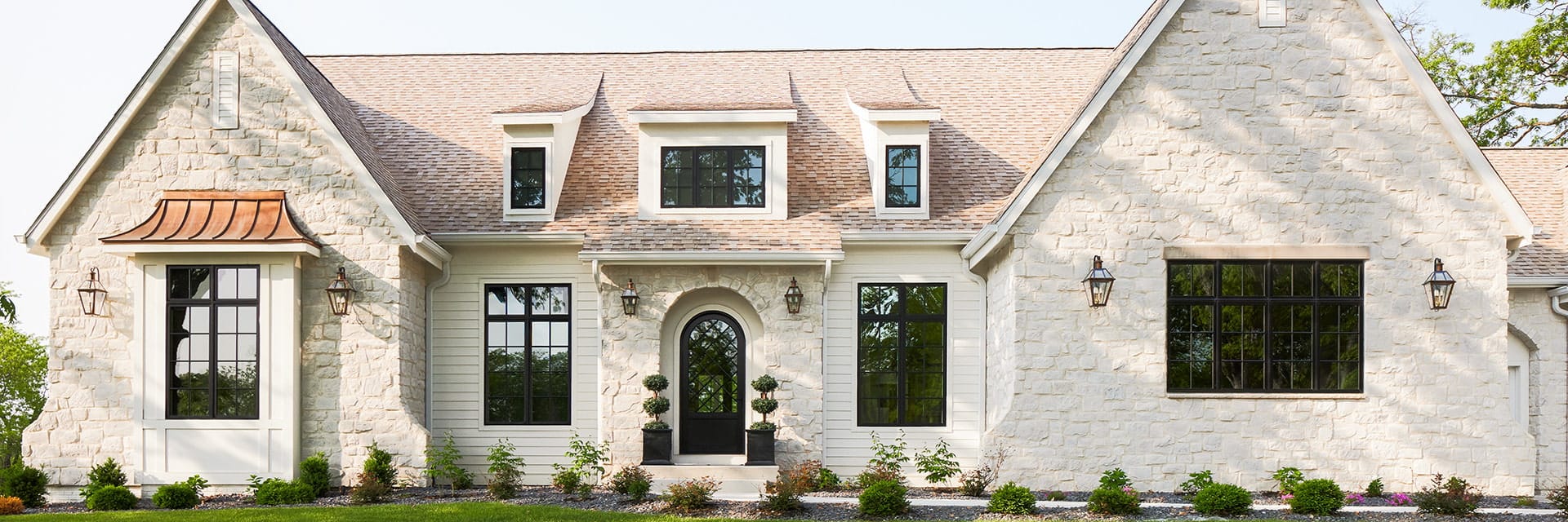 Exterior shot of white home in Massachusetts.