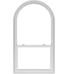 Springline A vinyl single-hung window with a springline top, creating a beautiful arched top.
