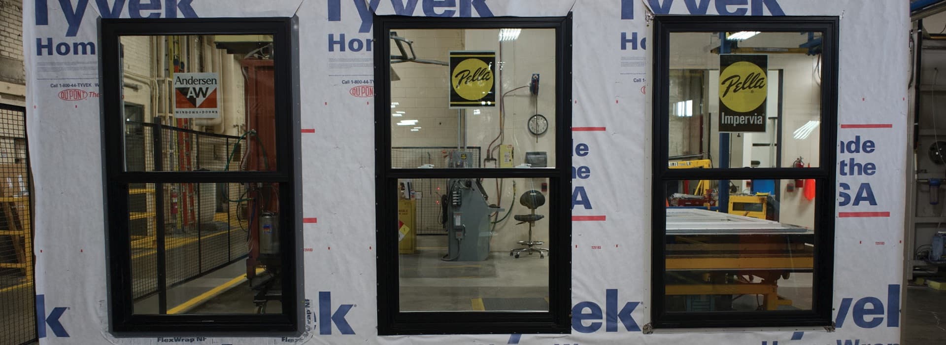 three windows for testing andersen fibrex pella impervia fiberglass