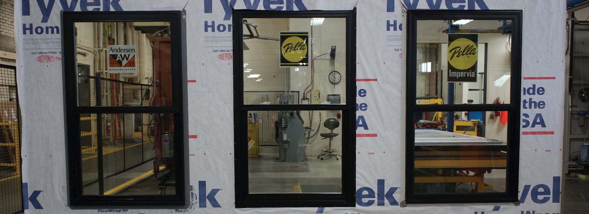 three windows for testing andersen fibrex pella impervia fiberglass