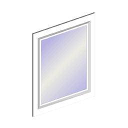 Pitched Parallelogram Computer illustration of a pitched parallelogram sash set window