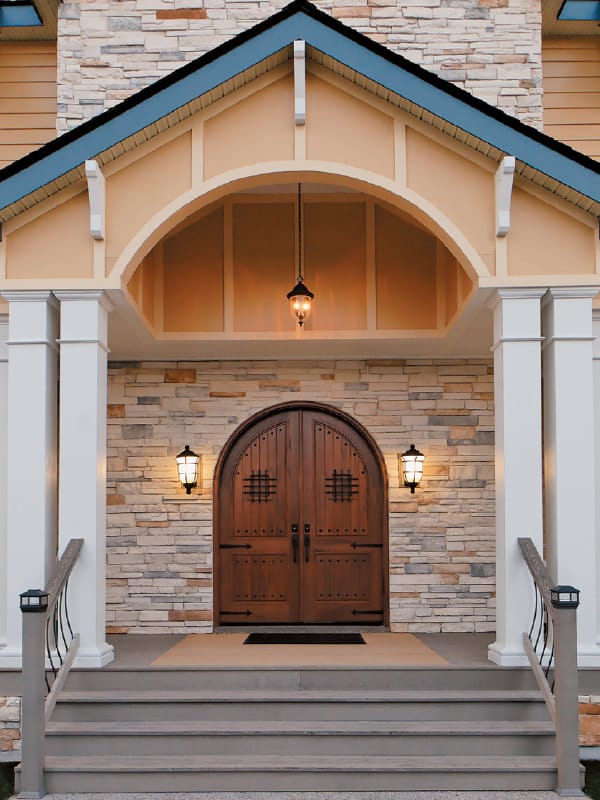 Custom Front Entry Door with Speakeasy Addition