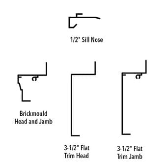 traditional trim and sill profiles - wood installation