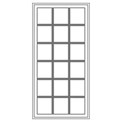Traditional window illustration of traditional grilles