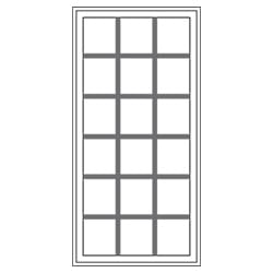 Traditional window illustration of traditional grilles