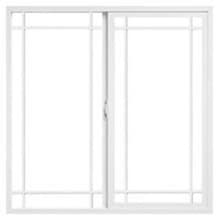 Prairie Encompass by Pella sliding window with prairie grilles