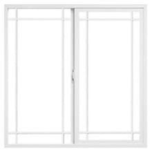 Prairie Encompass by Pella sliding window with prairie grilles