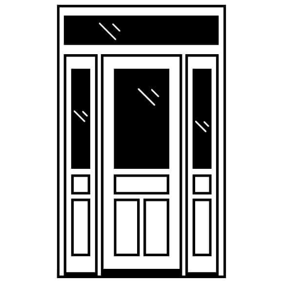 rectangular transom