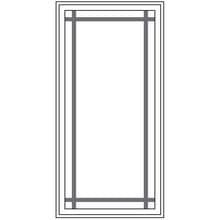 Prairie window drawing with prairie grille pattern