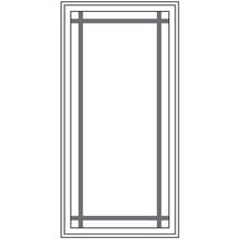 Prairie window drawing with prairie grille pattern