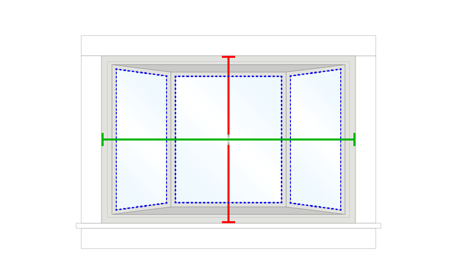 how to measure bay or bow windows