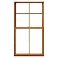 Cross lifestyle double-hung window with cross grilles