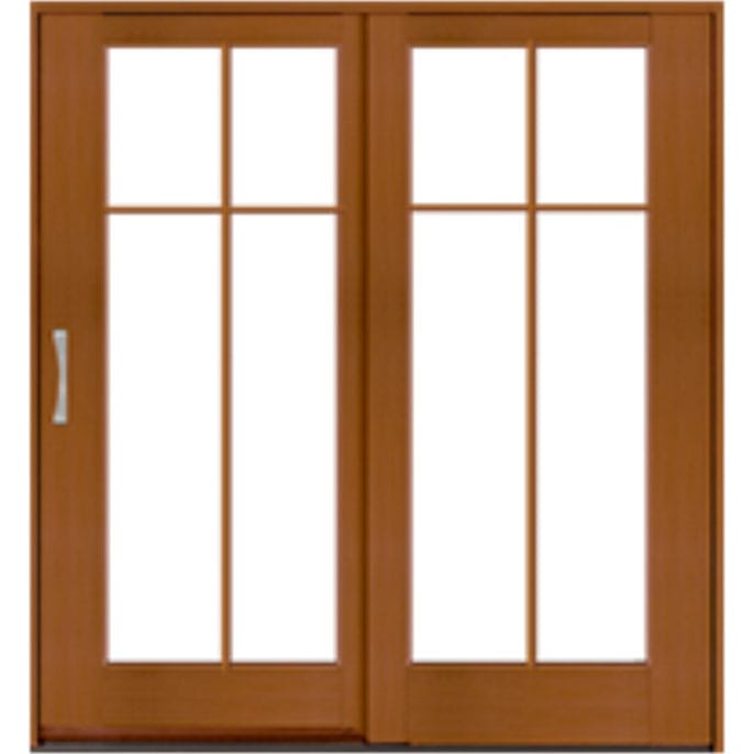 Cross cross grille pattern reserve traditional sliding door