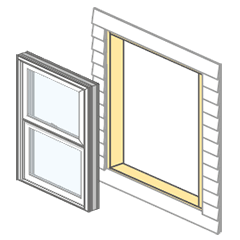 full frame window replacement