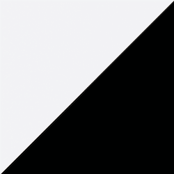 White Interior with Black Exterior A sample of a dual frame color, consisting of black on one side and white on the other.