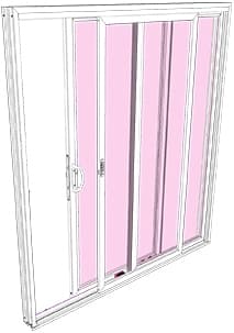 exterior parts of a sliding patio door