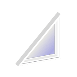 Triangle Computer illustration of a triangle sash set window
