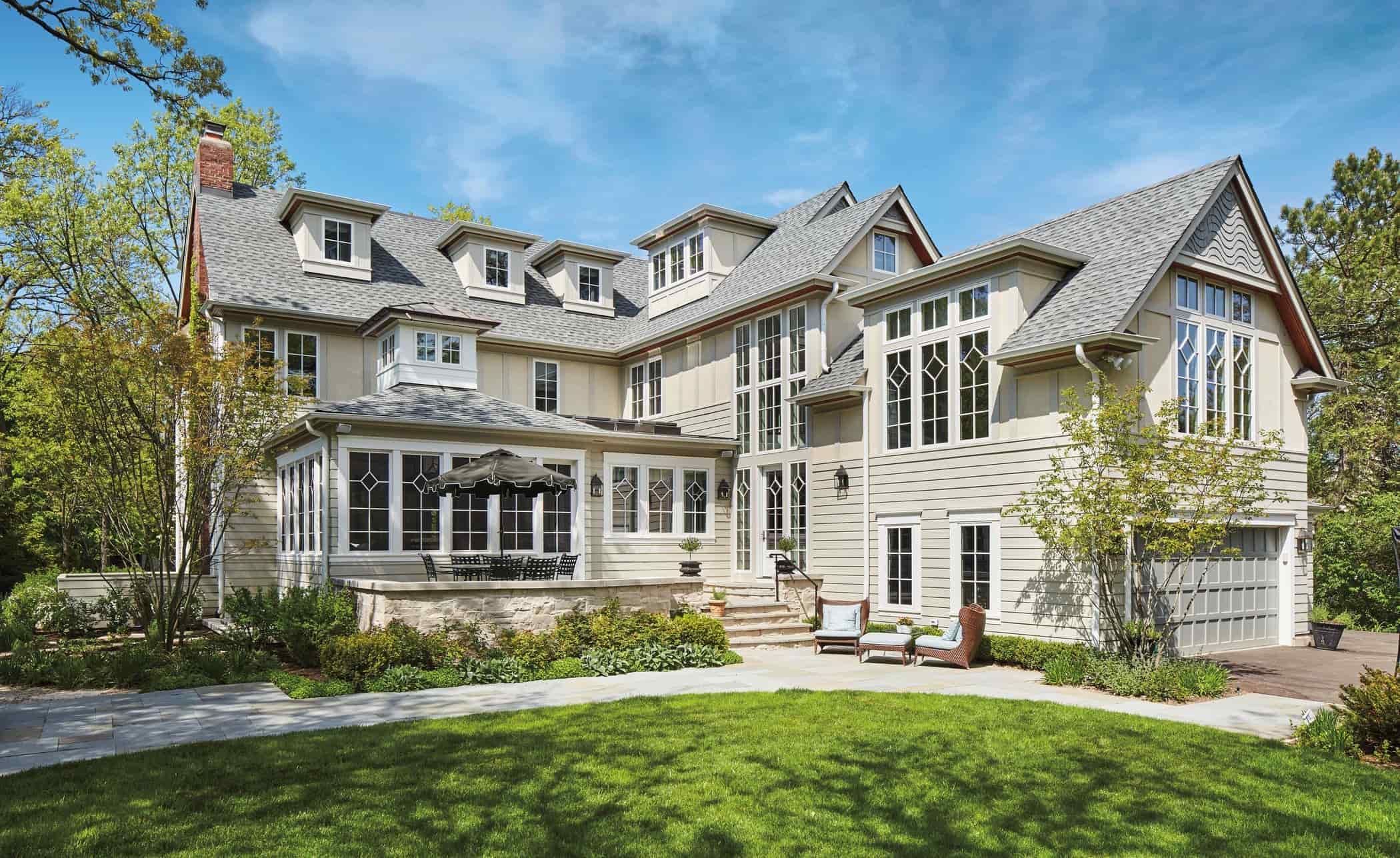 Elegant custom built home with custom windows