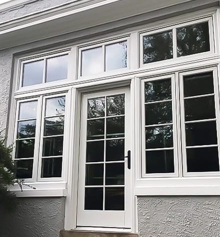 Newly installed Pella windows and door for Wilmington patio.