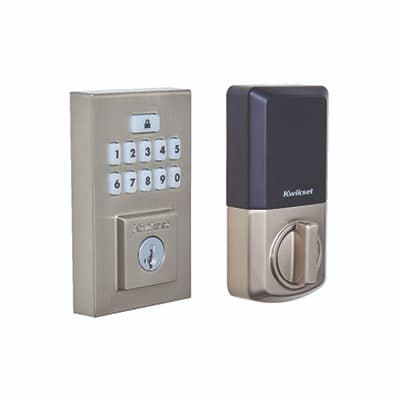 Kwikset Electronic Deadbolt – Satin Nickel Kwikset Electronic Deadbolt – Satin Nickel