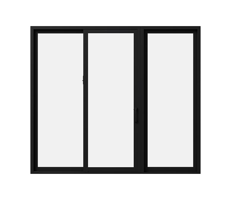 3-panel Pella Impervia fiberglass sliding door